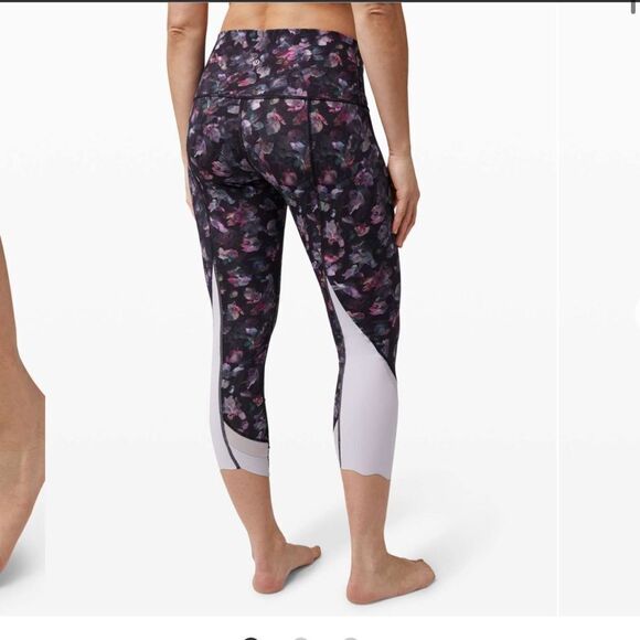 Lululemon Wunder Under Crop High-Rise *Roll Down Scallop Full-On Luxtreme 23" - Picture 1 of 13